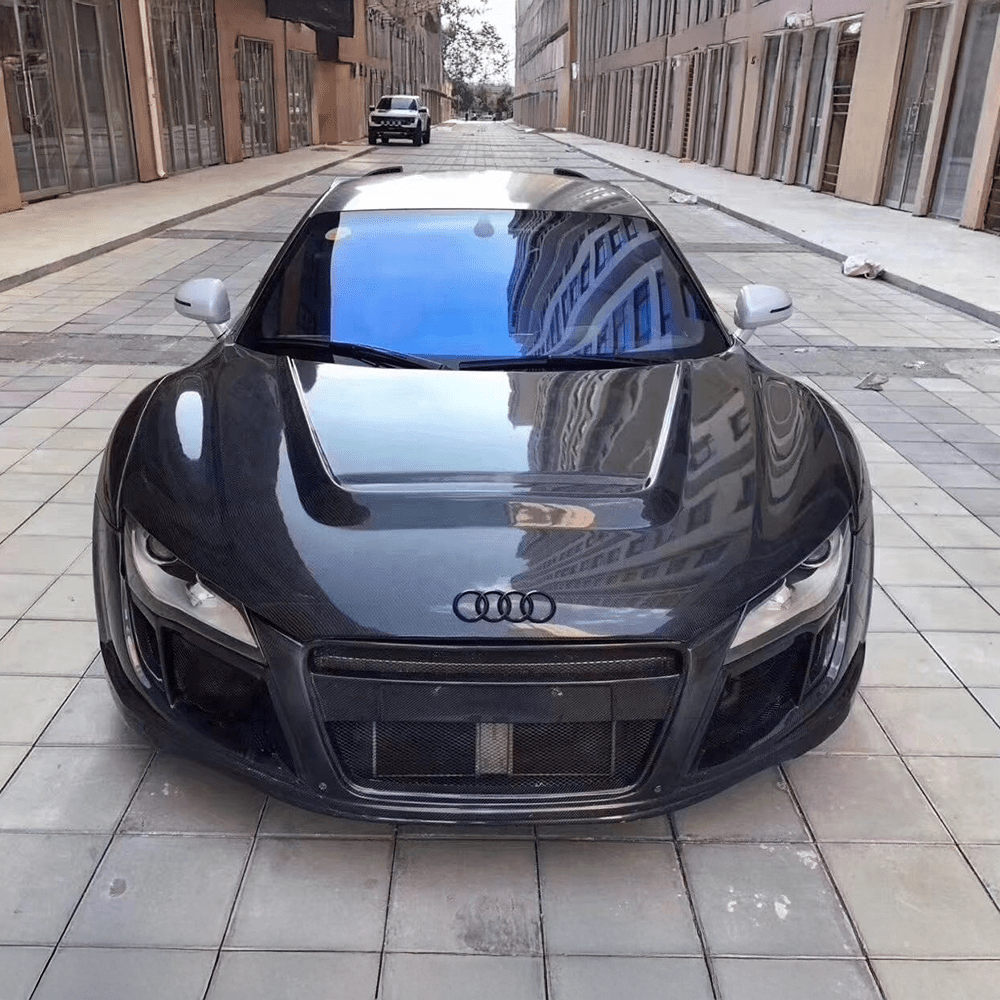 Audi R8 V8/V10 (Type 42) PPI Style Carbon Fibre Hood/Bonnet Replacement - Twenty Two Tuning Hood/Bonnet Complete