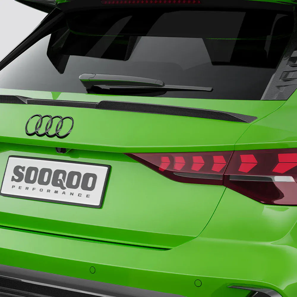 Audi RS3 (8Y) Hatchback SOOQOO Carbon Fibre Rear Mid Spoiler - SOOQOO Official Rear Spoiler