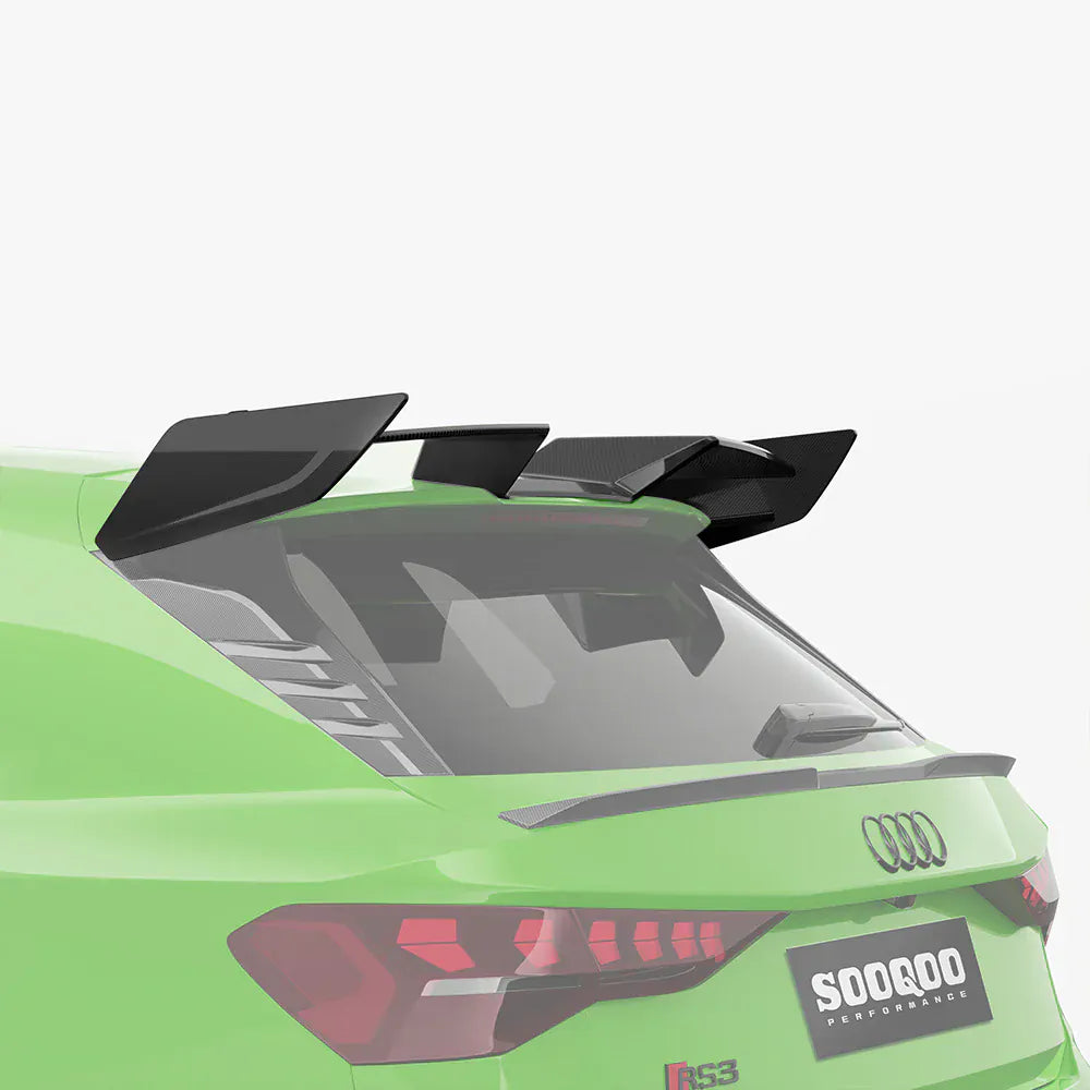 Audi RS3 (8Y) Hatchback SOOQOO Carbon Fibre Rear Upper Spoiler - SOOQOO Official Rear Spoiler