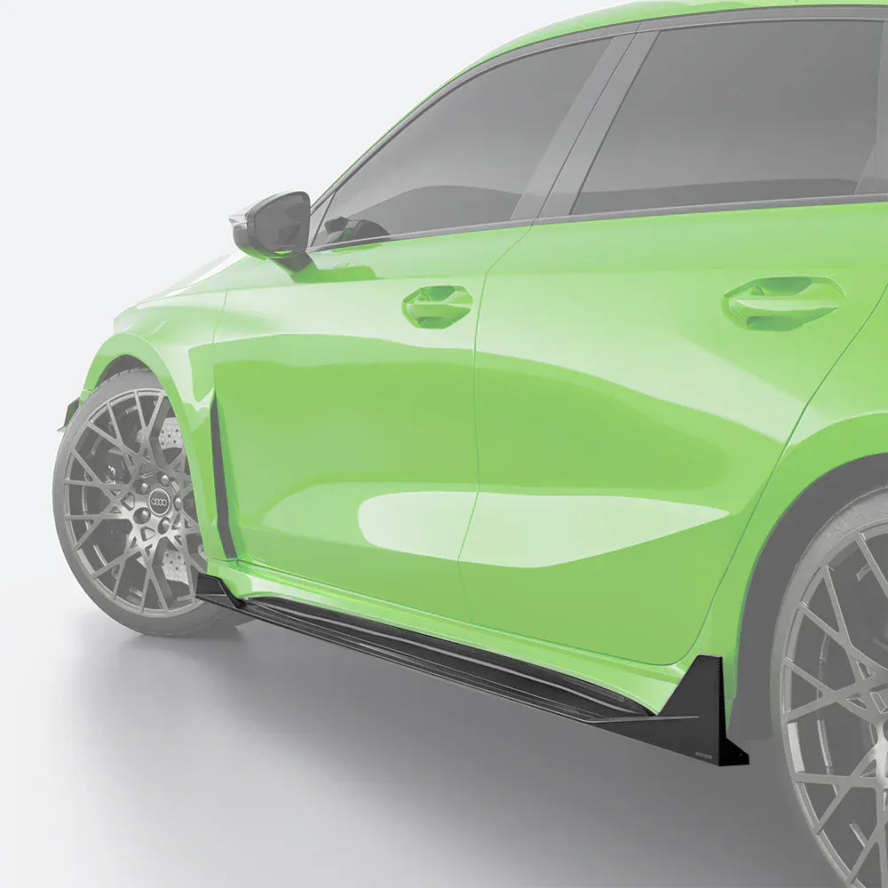 Audi RS3 (8Y) Hatchback SOOQOO Carbon Fibre Side Skirt Extensions - SOOQOO Official Side Skirts