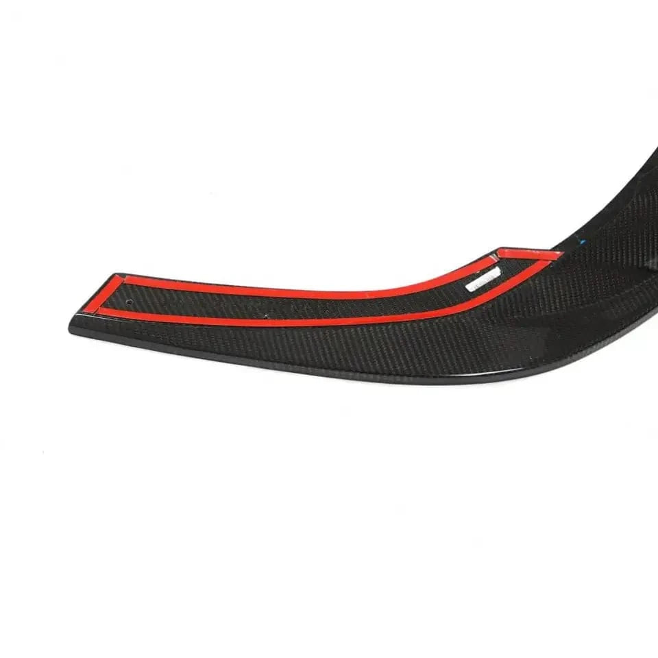 Audi RS3 (8Y) Saloon R Style Carbon Fibre Front Lip Spoiler - Twenty Two Tuning Front Lip