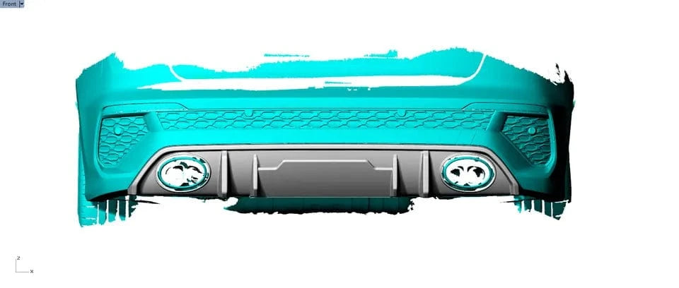 Audi RS3 (8Y) Saloon R Style Carbon Fibre Rear Diffuser - Twenty Two Tuning Rear Diffuser