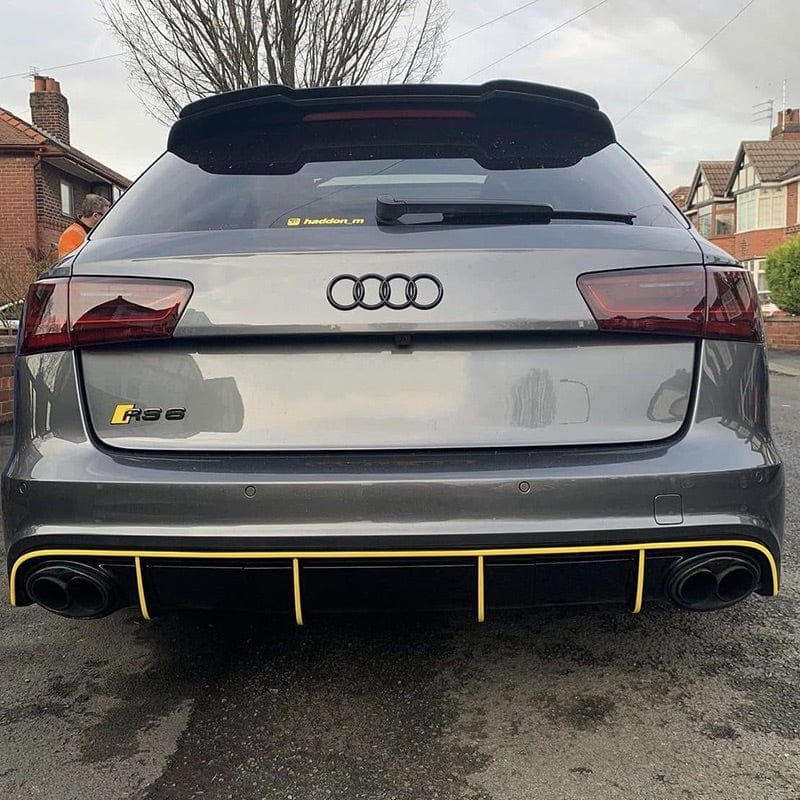 Audi RS4/RS5/RS6/RS7 AKRAPOVIC Style Carbon Fiber Exhaust Tips (B8.5/C7/C7.5) - Twenty Two Tuning Exhaust Tips