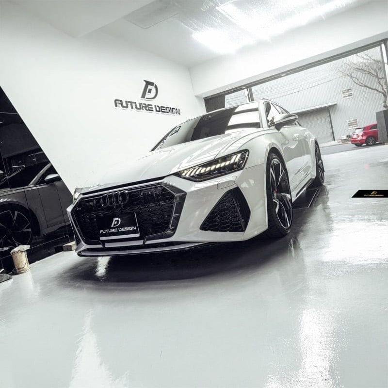 Audi RS6 Avant (C8) Future Design Carbon Fiber Front Grille Surround - Future Design Official Front Grille