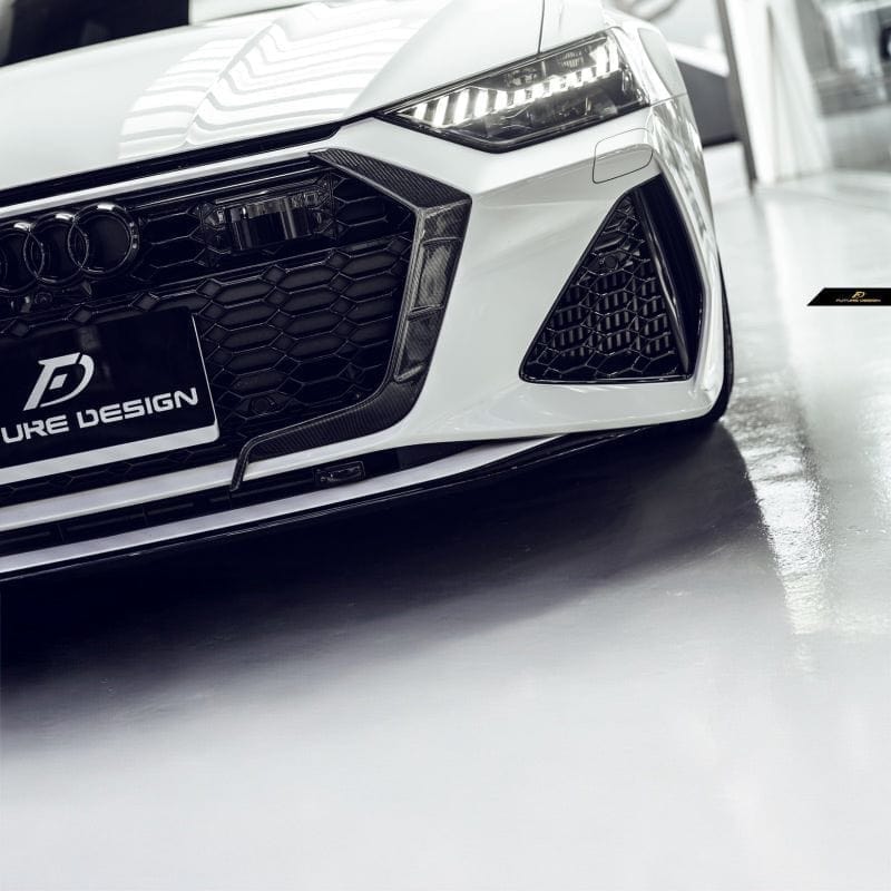 Audi RS6 Avant (C8) Future Design Carbon Fiber Front Grille Surround - Future Design Official Front Grille