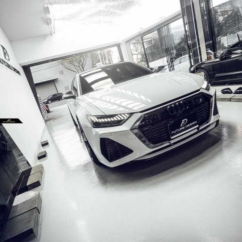 Audi RS6 Avant (C8) Future Design Carbon Fiber Front Grille Surround - Future Design Official Front Grille
