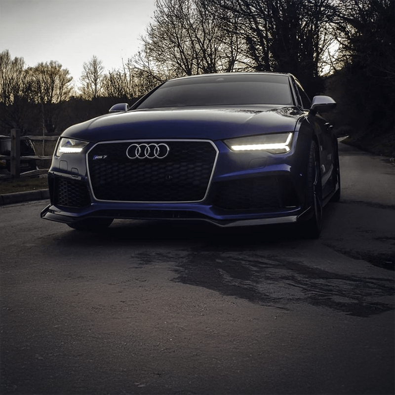Audi RS7 (C7/C7.5) ABT Style Carbon Fibre Front Lip Spoiler - Twenty Two Tuning Front Lip