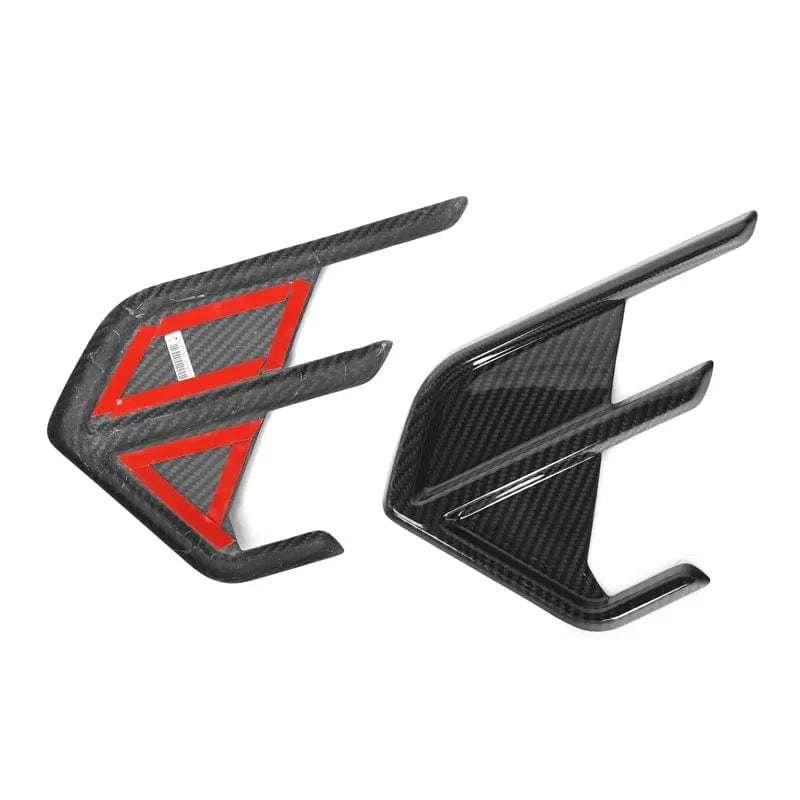 Audi RS7 (C8) OEM Style Carbon Fibre Rear Bumper Canards - Twenty Two Tuning Rear Canards