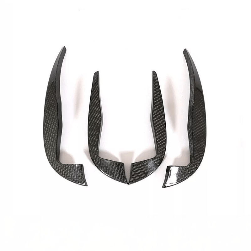 Audi TTRS (MK3/8S) ABT Style Carbon Fibre Front Canards - Twenty Two Tuning Front Canards/Bumper Inserts