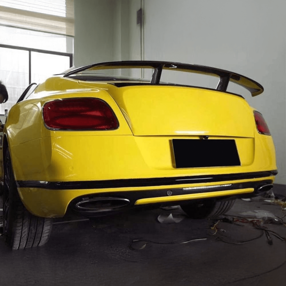 Bentley Continental (2nd Gen) Mansory Style Carbon Fiber Rear Wing Spoiler - Twenty Two Tuning Rear Spoiler