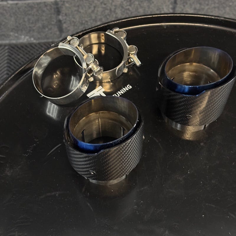 BMW 1 Series (F20/F21) M135I/M140I Akrapovic Style Carbon Fibre Exhaust Tips - Twenty Two Tuning Exhaust Tips