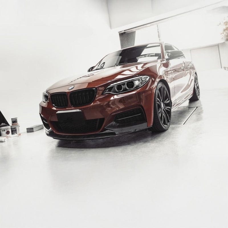 BMW 2 Series (F22/F23) M Performance Style Carbon Fibre Front Lip - Twenty Two Tuning Front Lip
