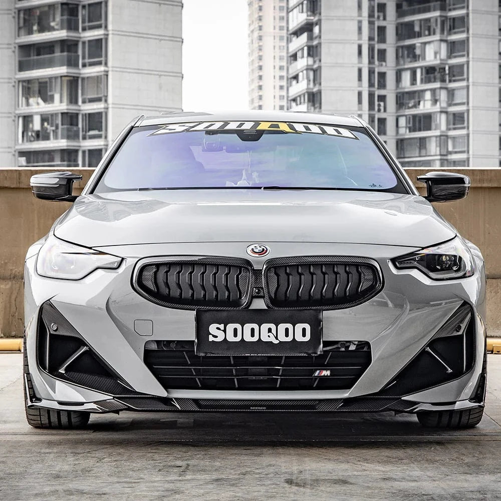 BMW 2 Series (G42) SOOQOO Carbon Fiber Front Lip Spoiler - SOOQOO Official Front Lip