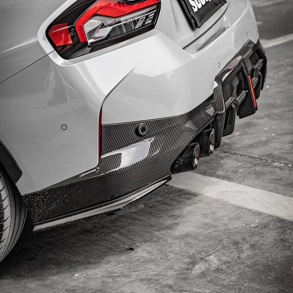 BMW 2 Series (G42) SOOQOO Carbon Fiber Rear Side Diffuser - SOOQOO Official Rear Diffuser
