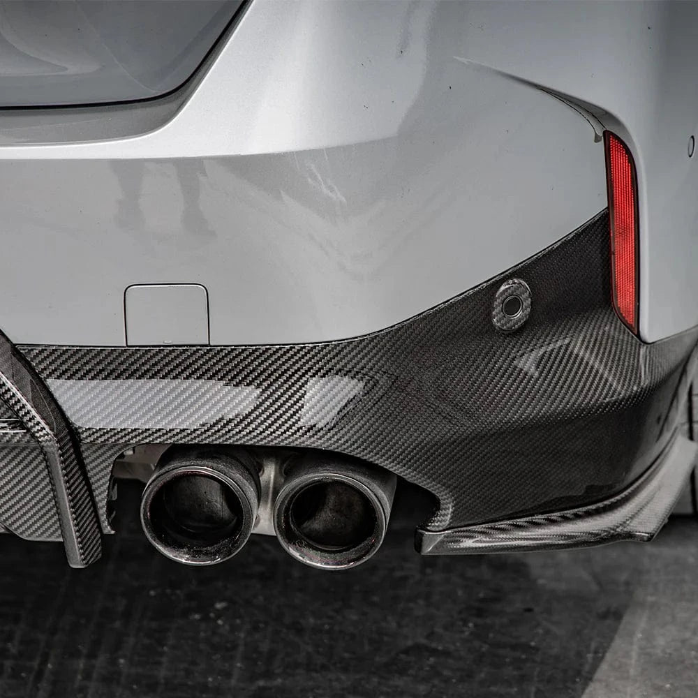BMW 2 Series (G42) SOOQOO Carbon Fiber Rear Side Diffuser - SOOQOO Official Rear Diffuser