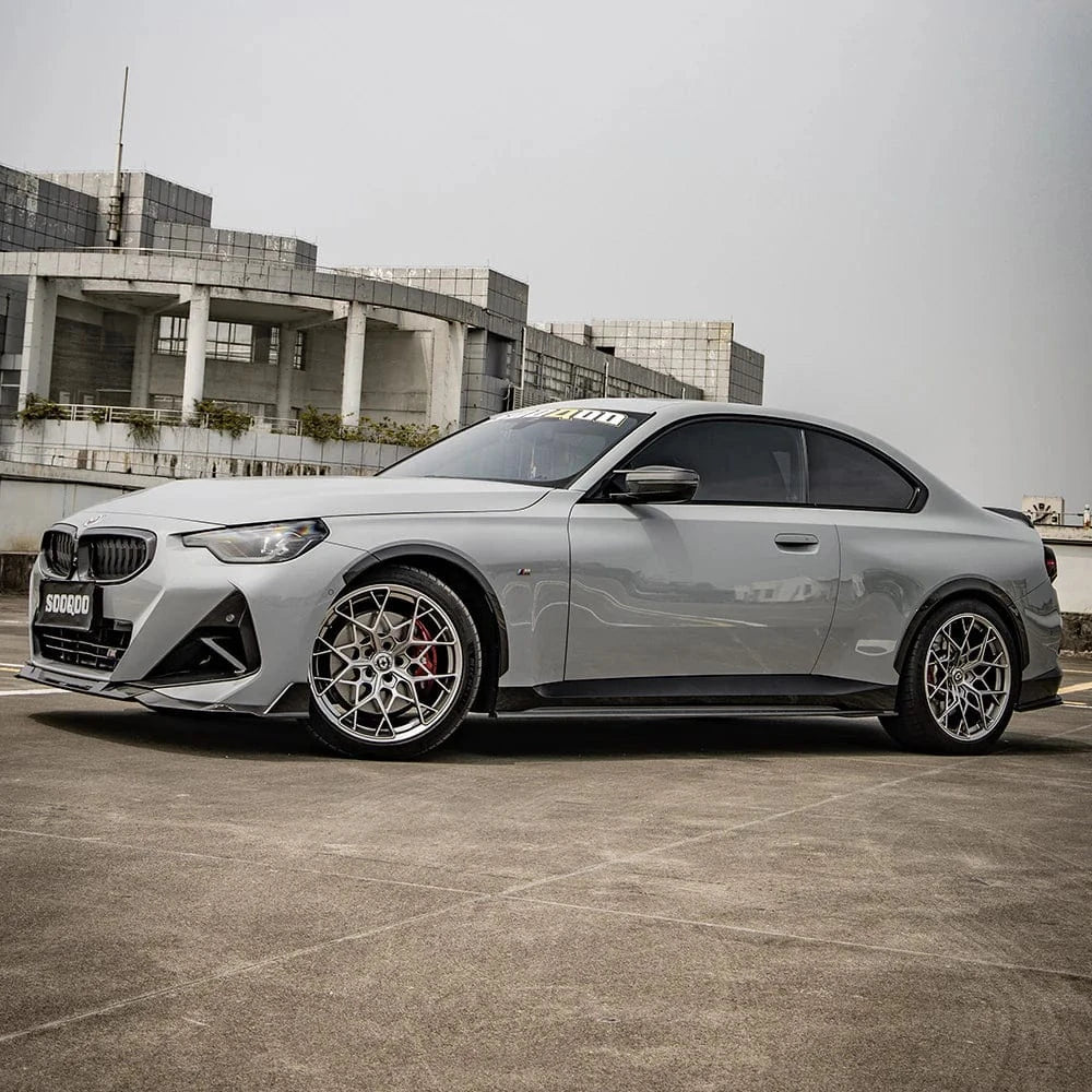 BMW 2 Series (G42) SOOQOO Carbon Fiber Side Skirts - SOOQOO Official Side Skirts