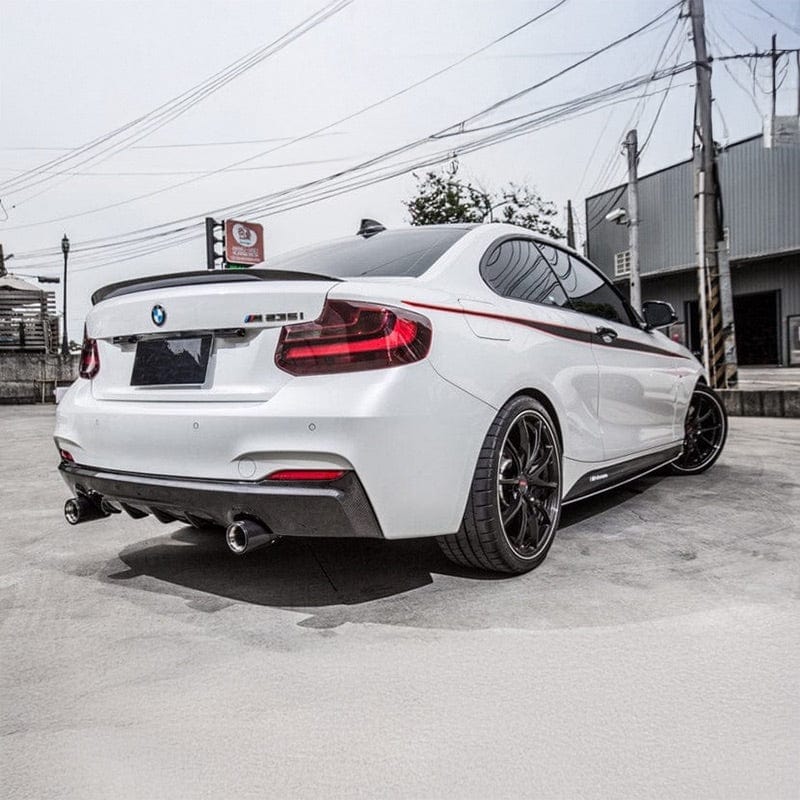 BMW 2 Series/M2 (F22/F87) M Performance Style Carbon Fibre Rear Spoiler - Twenty Two Tuning Rear Spoiler