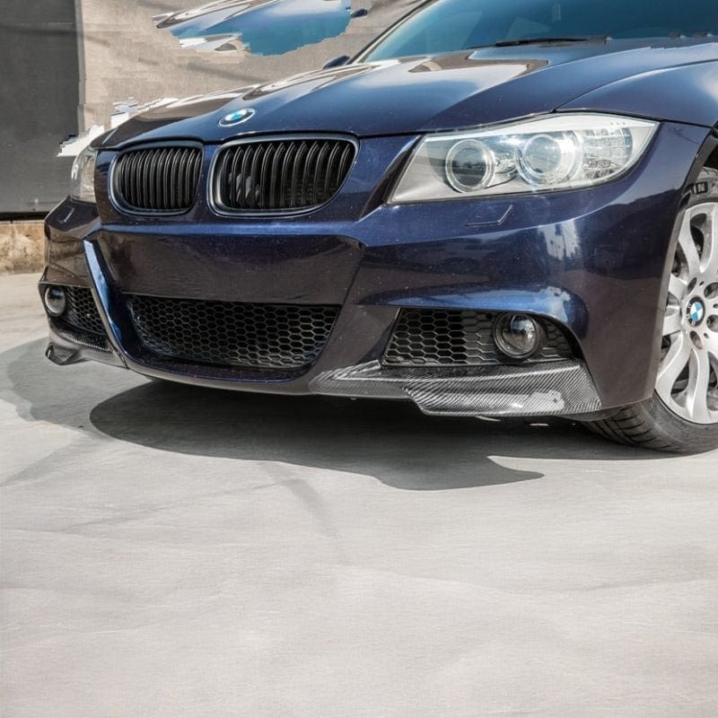 BMW 3 Series (E90/E91) M Performance Style Carbon Fibre Front Splitters - Twenty Two Tuning Front Lip
