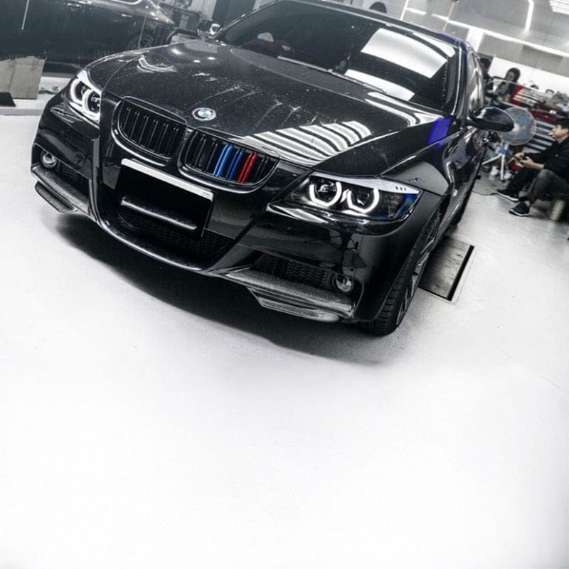 BMW 3 Series (E90/E91) M Performance Style Carbon Fibre Front Splitters - Twenty Two Tuning Front Lip