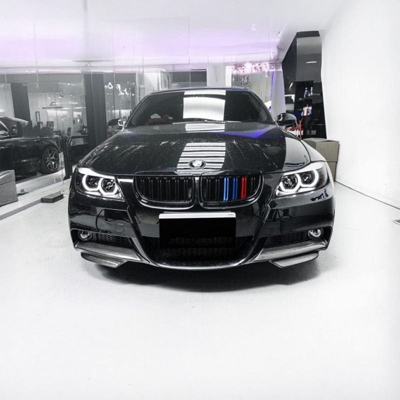 BMW 3 Series (E90/E91) M Performance Style Carbon Fibre Front Splitters - Twenty Two Tuning Front Lip