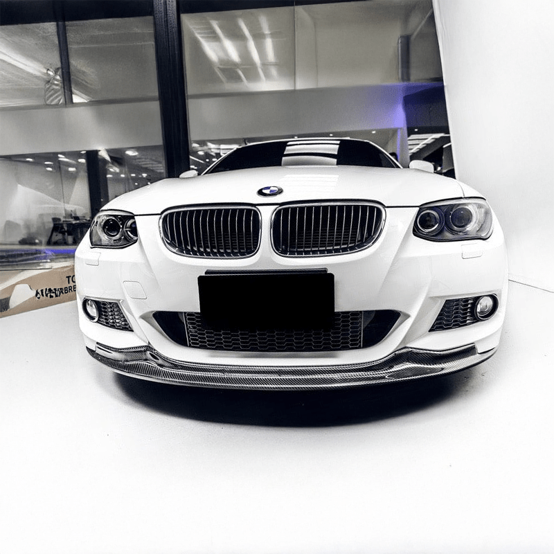 BMW 3 Series (E92/E93) AKRYM Style Carbon Fiber Front Lip Spoiler - Twenty Two Tuning Front Lip