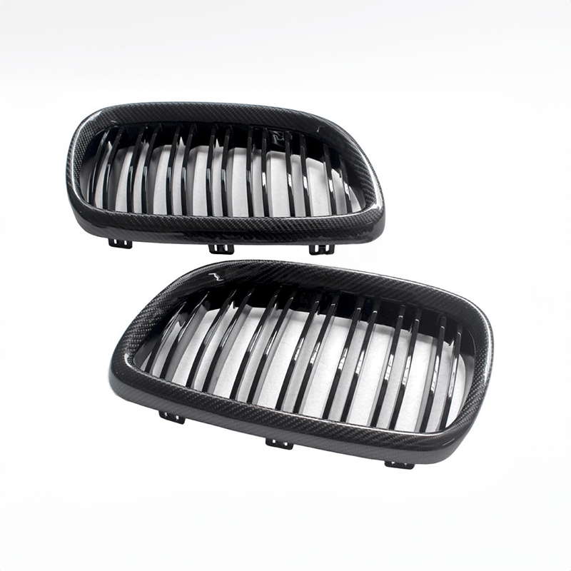 BMW 3 Series (E92/E93) Pre-LCI M Style Carbon Fibre Front Grilles - Twenty Two Tuning Front Grille