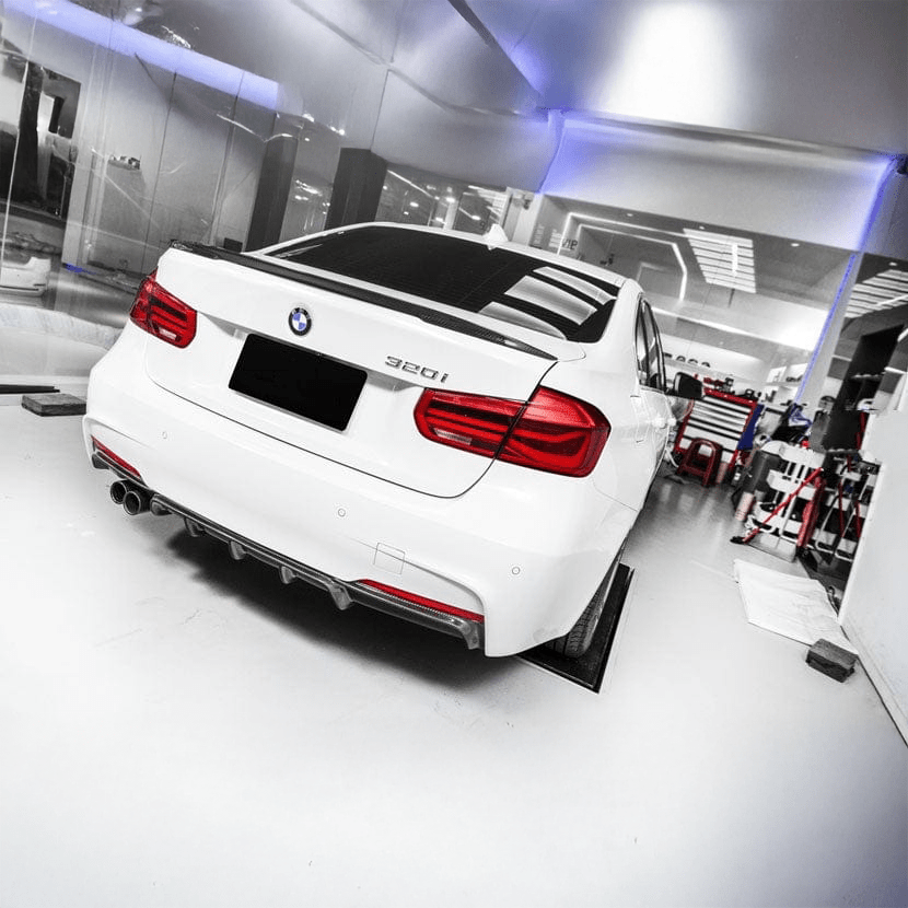 BMW 3 Series (F30/F31) M Performance Style Carbon Fibre Rear Diffuser - Twenty Two Tuning Rear Diffuser