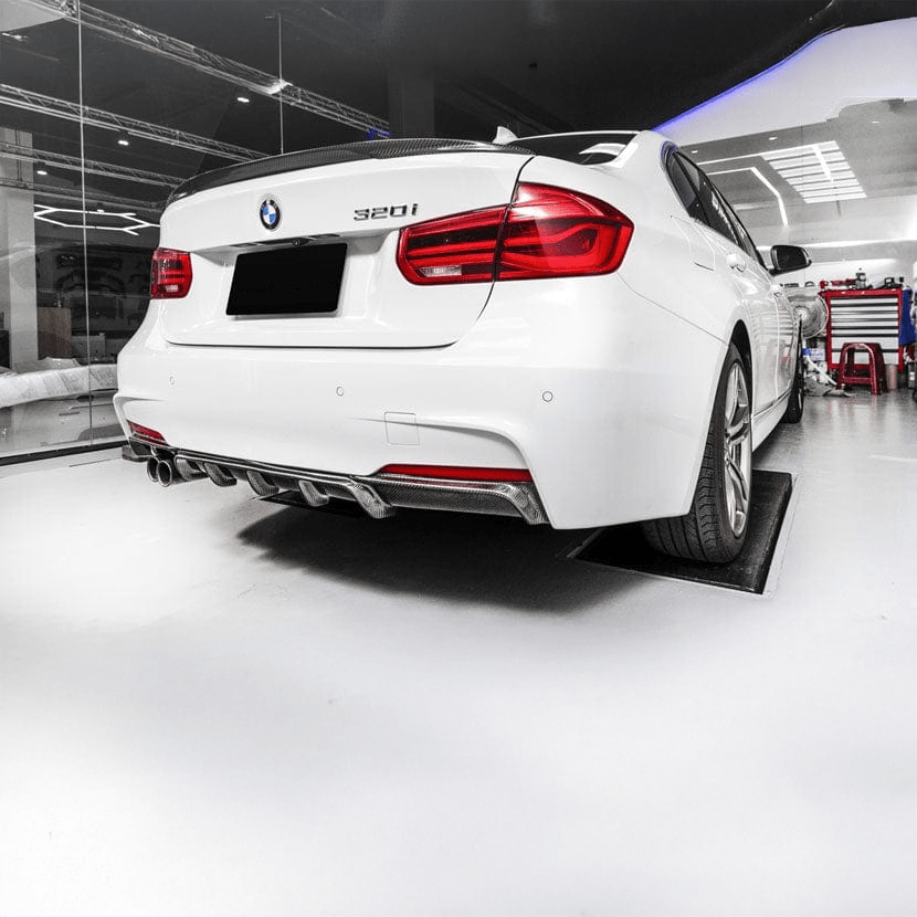 BMW 3 Series (F30/F31) M Performance Style Carbon Fibre Rear Diffuser - Twenty Two Tuning Rear Diffuser