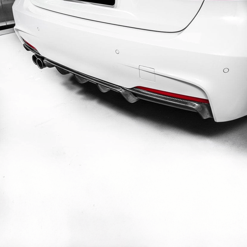 BMW 3 Series (F30/F31) M Performance Style Carbon Fibre Rear Diffuser - Twenty Two Tuning Rear Diffuser