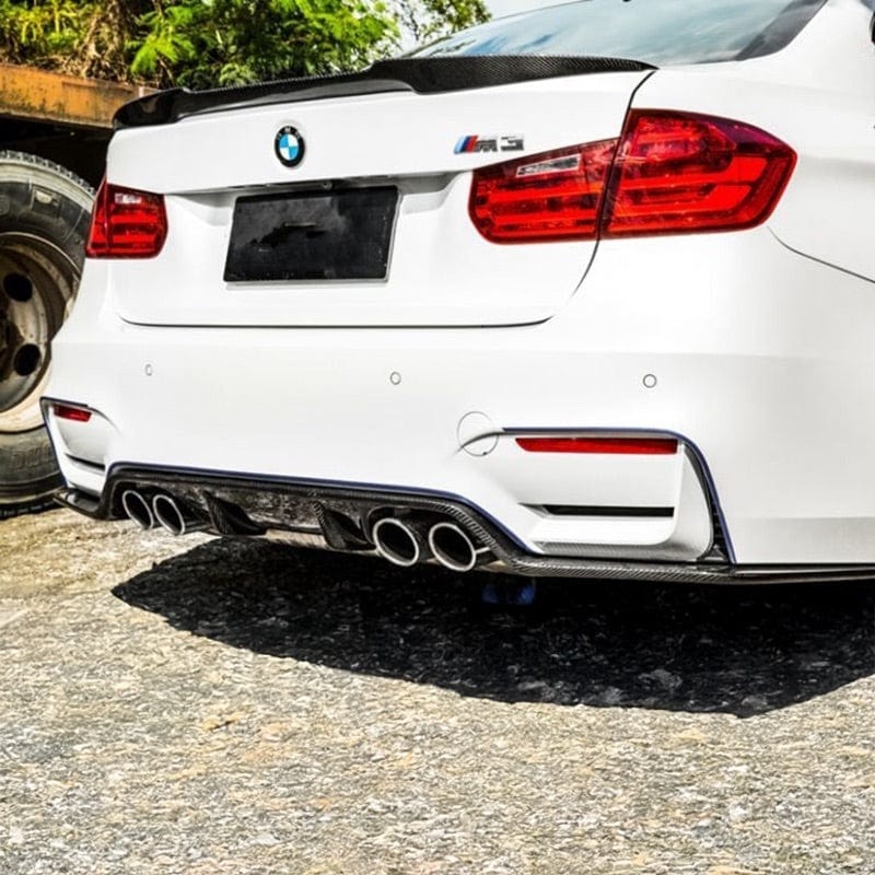 BMW 3 Series (F30) M4 Style Carbon Fiber Rear Spoiler - Twenty Two Tuning Rear Spoiler