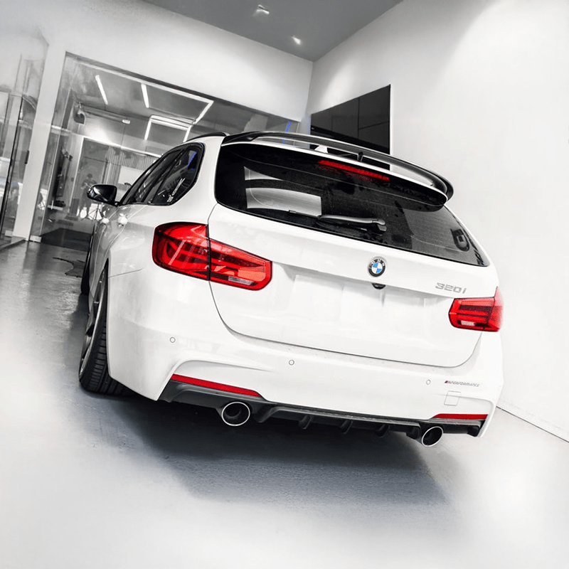 BMW 3 Series (F31) M Performance Style Carbon Fibre Rear Roof Spoiler - Future Design Rear Spoiler