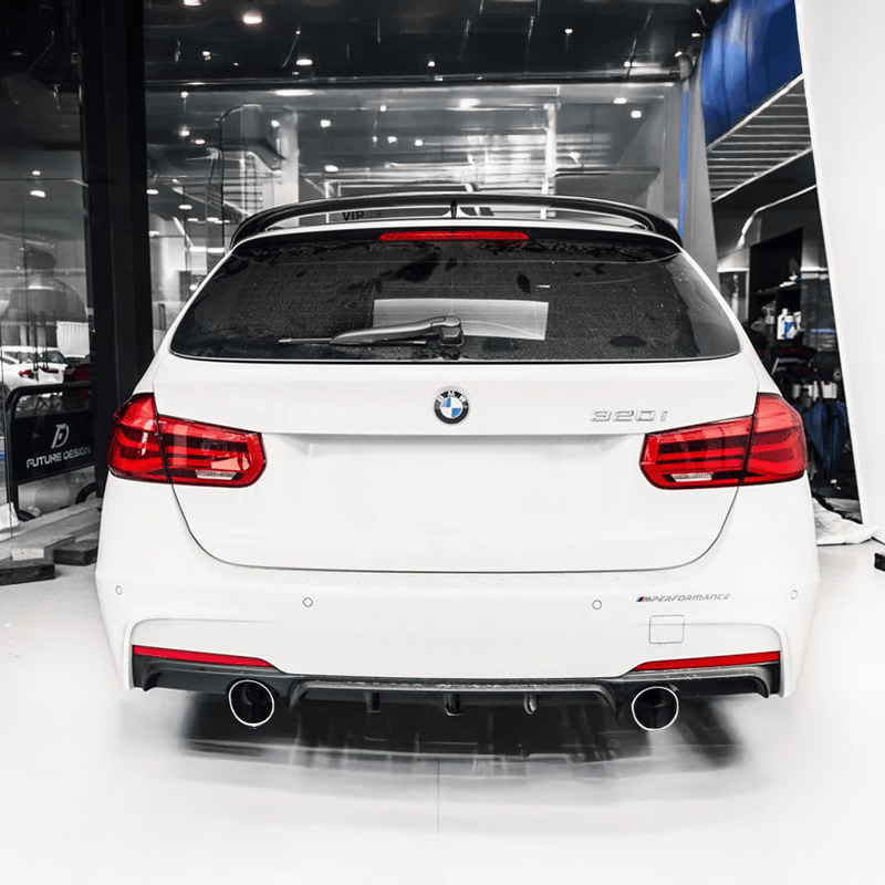 BMW 3 Series (F31) M Performance Style Carbon Fibre Rear Roof Spoiler - Twenty Two Tuning Rear Spoiler