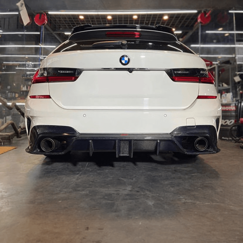 BMW 3 Series (G20/G21) CMST Style Carbon Fibre Rear Diffuser - Twenty Two Tuning Rear Diffuser