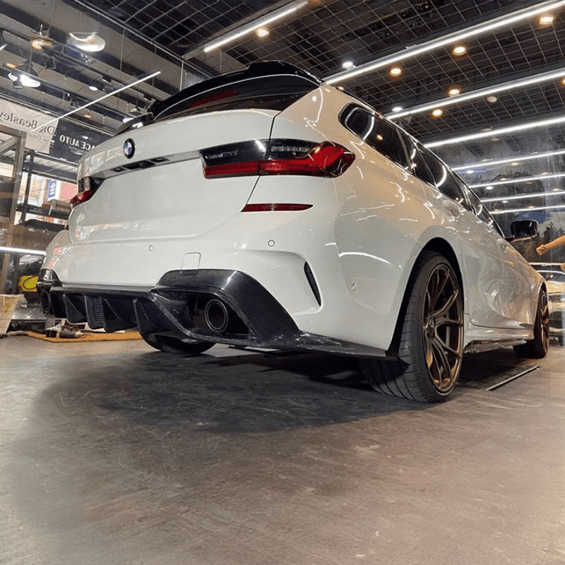 BMW 3 Series (G20/G21) CMST Style Carbon Fibre Rear Diffuser - Twenty Two Tuning Rear Diffuser