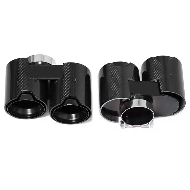 BMW 3 Series (G20/G21) M Performance Style Carbon Fibre Exhaust Tips - Twenty Two Tuning Exhaust Tips