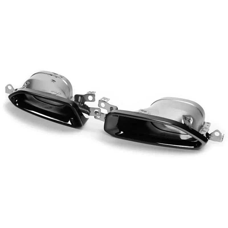 BMW 3 Series (G20/G21) M340I M Performance Style Titanium Black Exhaust Tips - Twenty Two Tuning Exhaust Tips