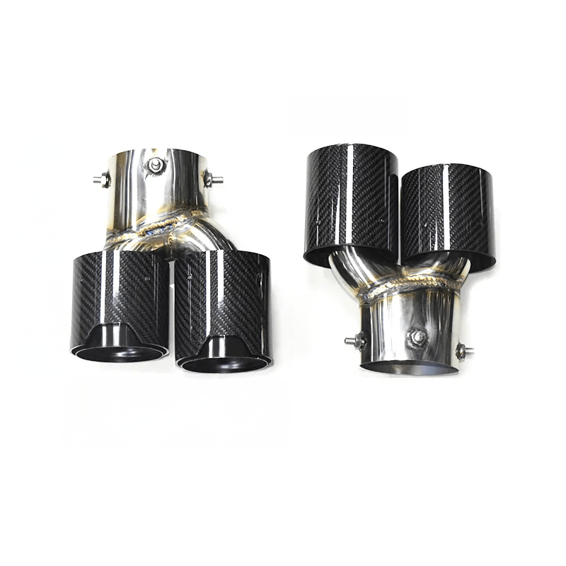 BMW 3 Series (G20/G21) M340I/M340D M Performance Style Carbon Fibre Exhaust Tips - Twenty Two Tuning Exhaust Tips