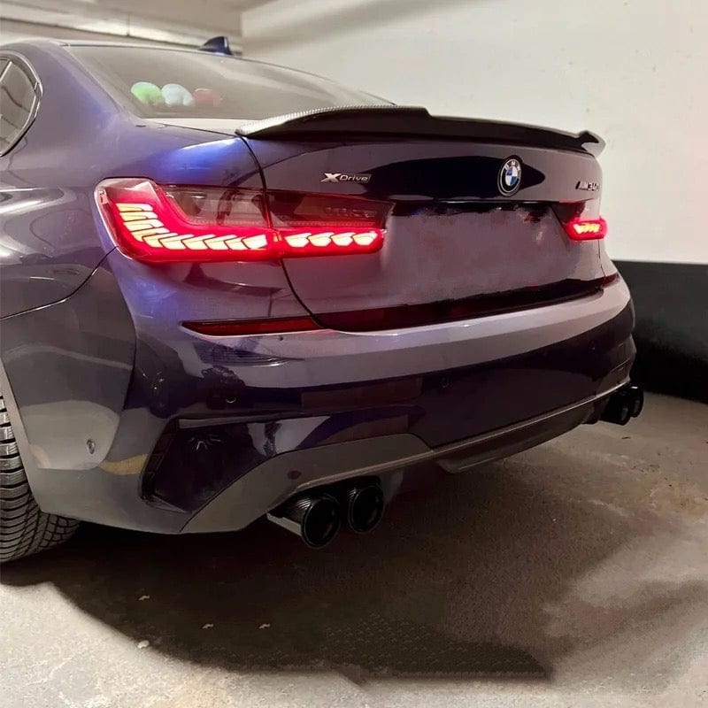 BMW 3 Series (G20/G21) M340I/M340D M Performance Style Carbon Fibre Exhaust Tips - Twenty Two Tuning Exhaust Tips