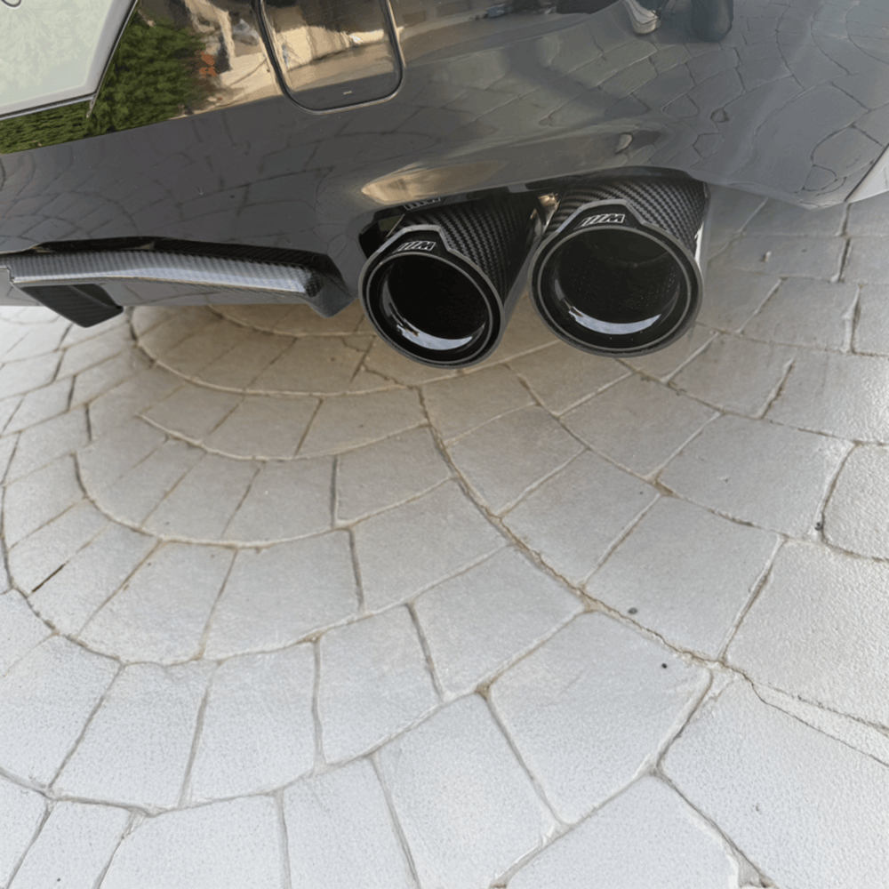 BMW 3 Series (G20/G21) M340I/M340D M Performance Style Carbon Fibre Exhaust Tips - Twenty Two Tuning Exhaust Tips