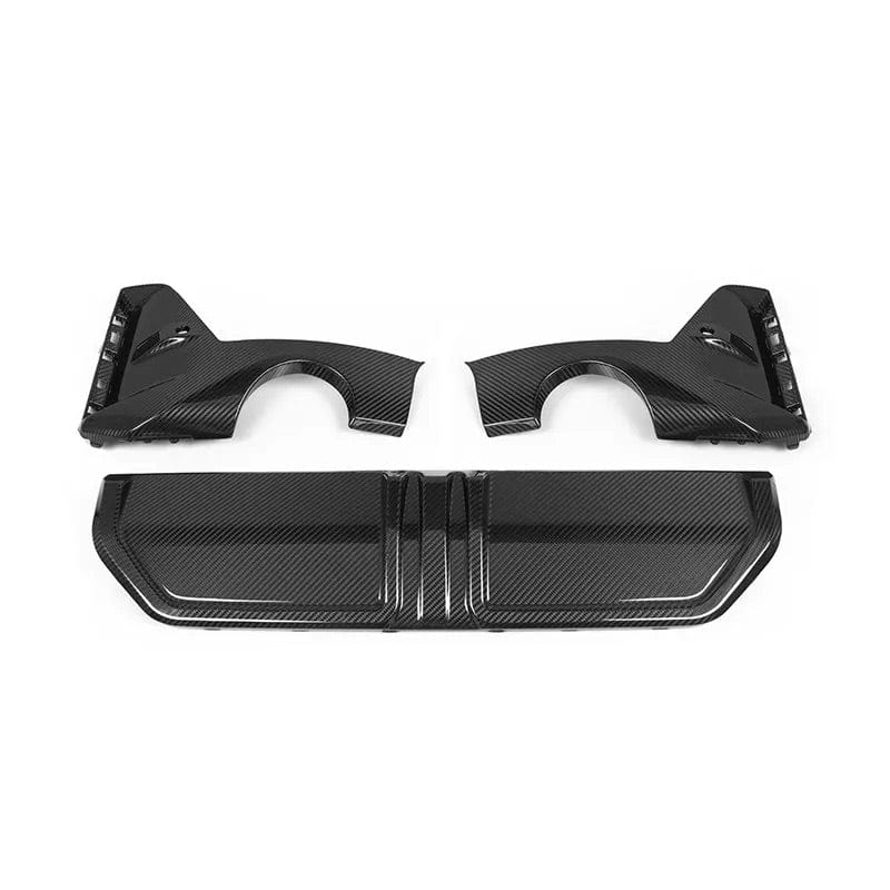 BMW 3 Series LCI (G20/G21) M Performance Style Carbon Fiber Rear Diffuser - Twenty Two Tuning Rear Diffuser