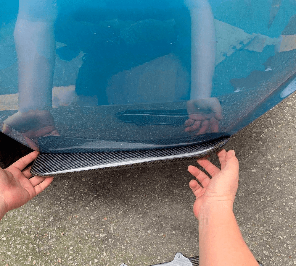 BMW 4 Series (F32/F33/F36) Future Design Style Carbon Fibre Rear Canards - Twenty Two Tuning Rear Canards