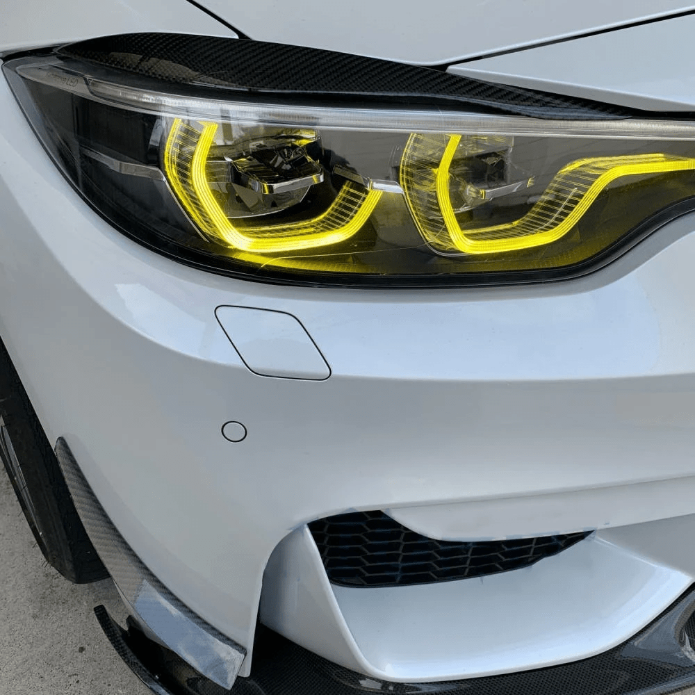 BMW 4 Series (F32/F33/F36) IKON CSL Yellow DRL Headlight Module Replacements (LED Headlight) - EXL Design DRLs