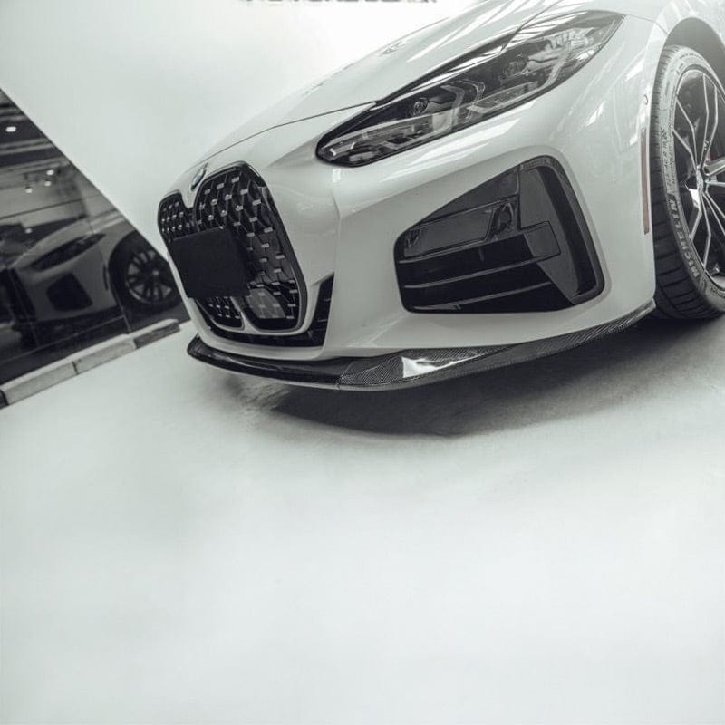 BMW 4 Series (G22/G23) M Performance Style Carbon Fibre Front Lip Spoiler - Twenty Two Tuning Front Lip
