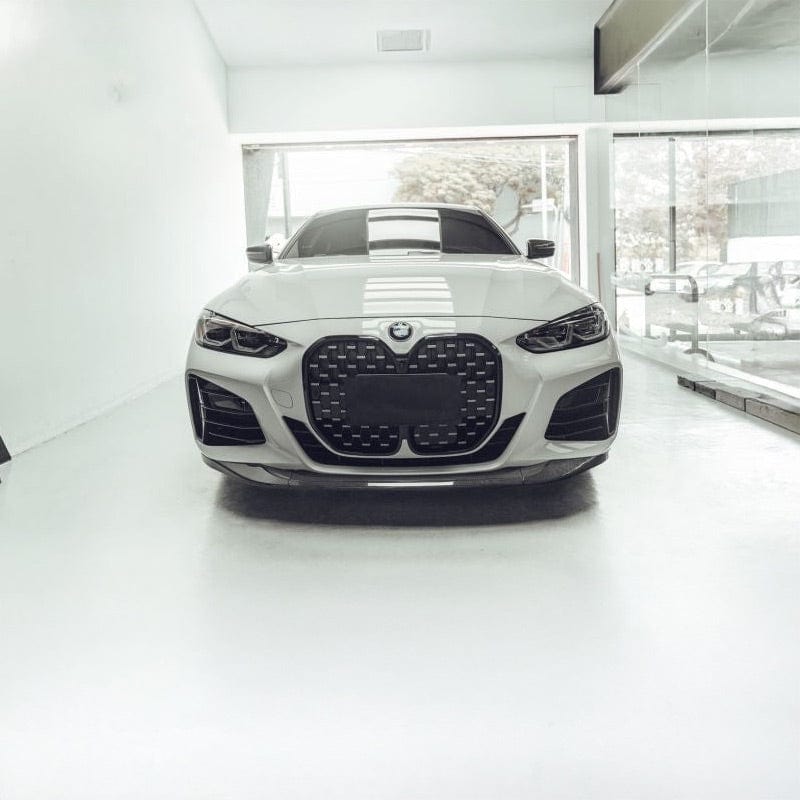 BMW 4 Series (G22/G23) M Performance Style Carbon Fibre Front Lip Spoiler - Twenty Two Tuning Front Lip