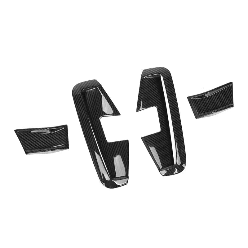 BMW 4 Series (G22/G23) M Performance Style Carbon Fibre Front Vent Trims - Twenty Two Tuning Front Canards/Bumper Inserts