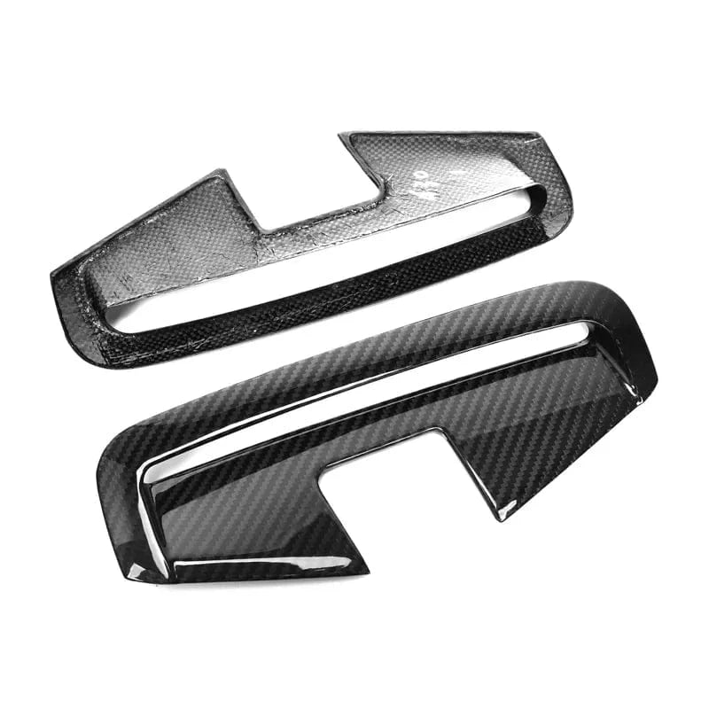 BMW 4 Series (G22/G23) M Performance Style Carbon Fibre Front Vent Trims - Twenty Two Tuning Front Canards/Bumper Inserts