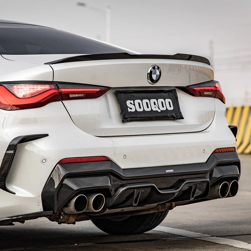 BMW 4 Series (G22/G23) SOOQOO Carbon Fibre Rear Diffuser - SOOQOO Rear Diffuser