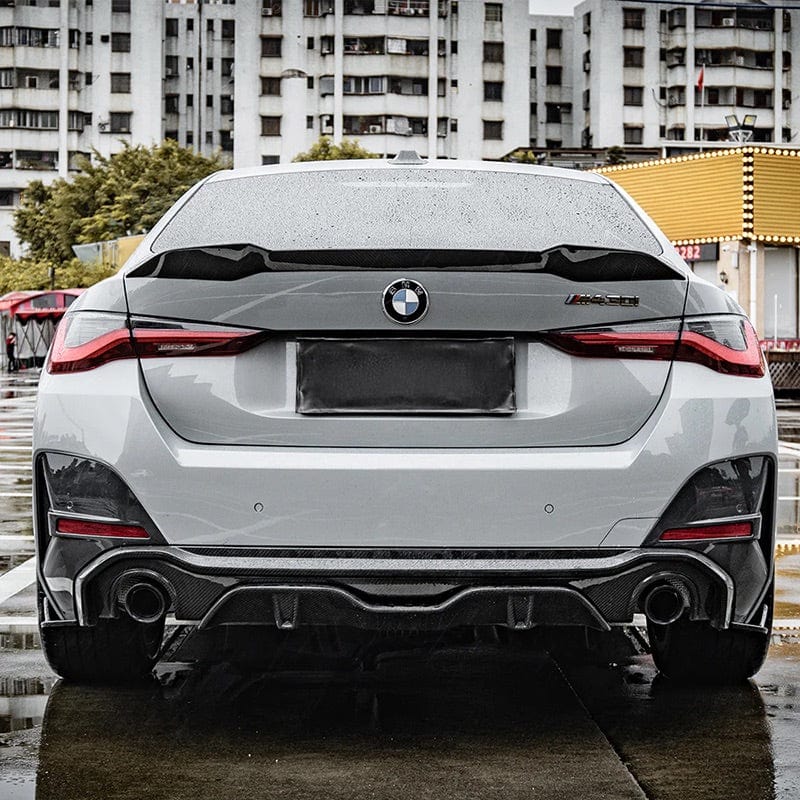 BMW 4 Series/I4 M50 (G26) M Performance Style Carbon Fiber Rear Spoiler - Twenty Two Tuning Rear Spoiler