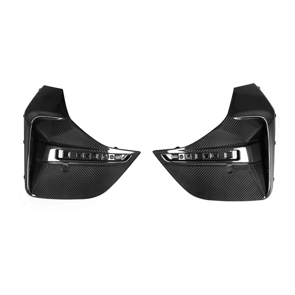 BMW 4 Series/I4 M50 (G26) SOOQOO Carbon Fibre Rear Bumper Insert trims - SOOQOO Rear Canards