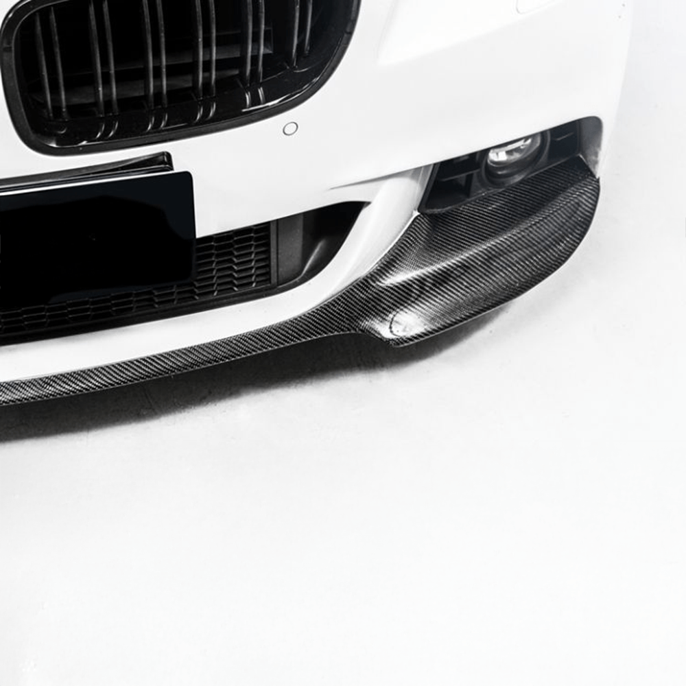 BMW 5 Series (F10/F11) Vorsteiner Style Carbon Fibre Front Lip Spoiler - Twenty Two Tuning Front Lip